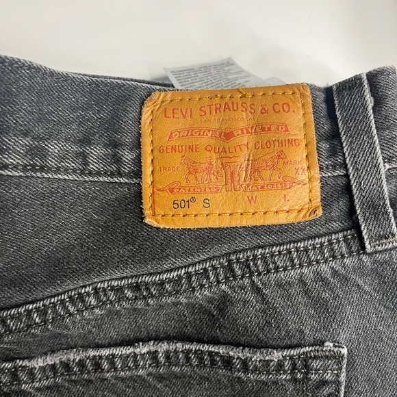 Levi's Denim - Straight Legged Black Levi’s 501 Style